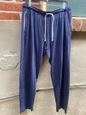 Men's Navy Drawstring Lounge Pants